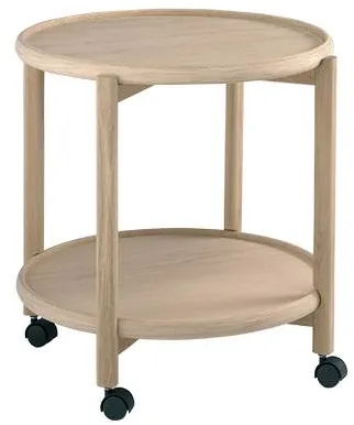 Thomsen Furniture Hudson trillebord - Eik/Eik - Lakkert eik - Ø55 cm
