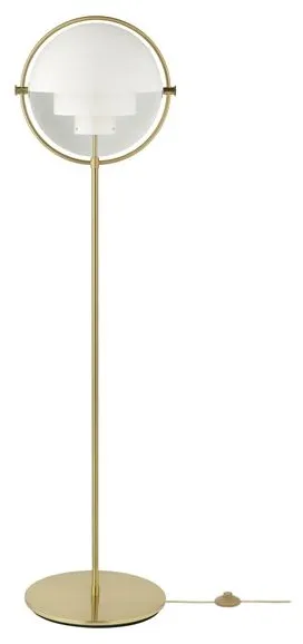 GUBI Multi-Lite Gulvlampe Messing & Hvit