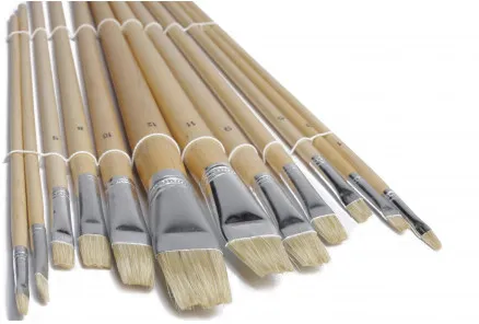 Artino Malerpensler/Kunstnerpenselsett Flate Ass. størrelser - 12 stk