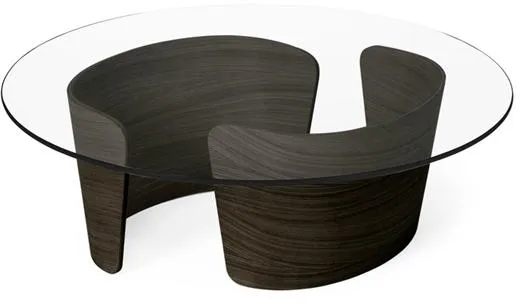 Sibast Furniture No 7 Lounge Sofabord Ø90 Lav Mørk Olieret Eik/Glass