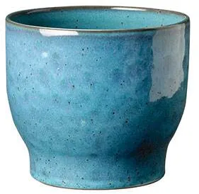 Knabstrup Keramik urtepotte, støvet blå - Ø:16,5 cm