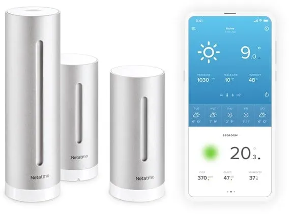 Netatmo Smart Værstasjon + Ekstra Innendørs Modul